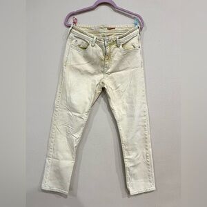 Anthropologie Pilcro Yellow Slim Boyfriend Jeans